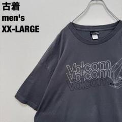 古着 VOLCOM ボルコム Tシャツ ビッグサイズ メキシコ製 グレー XXL