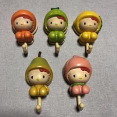 【新品・未使用】ハローキティ　フルーツピック　5本セット 2012年製 レア 未使用 ハローキティ イチゴ フルーツ 5本