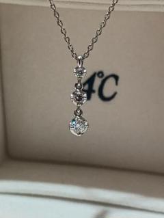 美品❗️上質❗️D0.160CT✨4℃❗️プラチナ1粒ダイヤモンドネックレス 美品❗️上質❗️D0.160CT✨4℃❗️プラチナ1粒ダイヤモンド