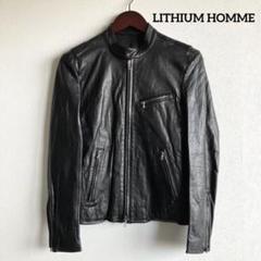 LITHIUM HOMME - リチウムオム ブラックレザーダブルライダース