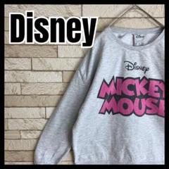 Disney スウェット ミッキーマウス デザイン プリント 人気カラー 古着
