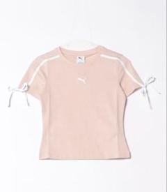 PUMA リボンショート TEE ピンク FREE 231986