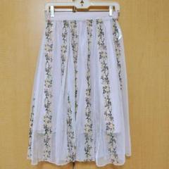 ジルバイジルスチュアートフラワー刺繍チュールレースフレア