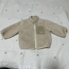 ベージュ プティマイン フリースジャケット 80cm