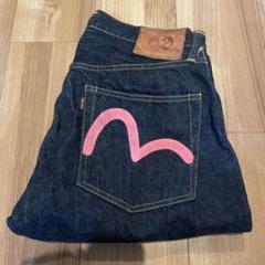 サイズ29 極美品 ピンクカモメ 虎耳 2001 エヴィス エビス EVISU - サイズ32 石垣迷彩 白カモメ ピンク ハーフ 2001