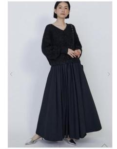 新品タグ付　パドカレ　プリーツロングスカート　黒色 2025年最新】Pas de calais レディース ロングスカートの人気