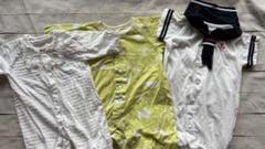 ベビー服 ベビーオール3点　新生児から70まで　夏　おでかけ着