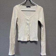 Brandy Melville クロップドトップス アイボリー ホワイト 美品のサムネイル