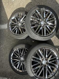 210クラウン スパッタリングホイール18×8J ＋40 PCD114.3 5穴