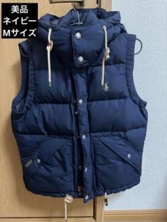 Polo Ralph Lauren フード付きダウンベスト M ネイビー　普段L Polo Ralph Lauren フード付きダウンベスト M ネイビー 普段L
