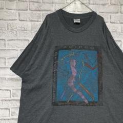 USA製90sヴィンテージTシャツ！シングルステッチグレー半袖古着　2XL723