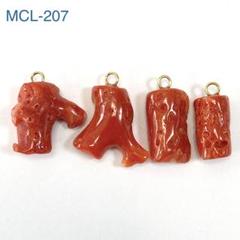 MCL-207 高知県産 赤 虫食い珊瑚 パーツセット