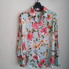 MSGM フラワープリント 長袖シャツ 柄シャツ ジャカード 花柄 フラワー ゴブラン 植物柄 ボタニカル