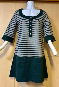 【美品】Burberry BlueLabelベージュ ウールミニワンピース 半袖 美品】Burberry BlueLabelベージュ ウールミニワンピース 半袖