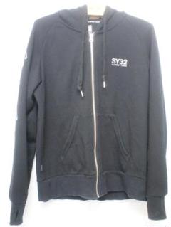 SY32 MATIN AVENIR 朝倉未来 コラボ パーカー 黒 ロゴ M