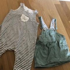PETIT BATEAU オーバーオール 18m/81cm 12m/74cm