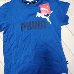 新品　タグ付き　プーマ　男の子　青　サッカー　Tシャツ　半袖　春夏　130