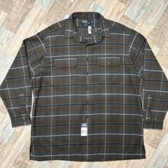 90s ラルフローレン BENFORD ネルシャツ チェック マドラス XL 黒 ralphlauren benford 白黒 チェックシャツ L/ラルフローレン 90s