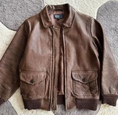 Polo by Ralph Lauren ブラウン レザージャケット A2 楽天市場】ラルフローレン POLO Ralph Lauren type A-2 レザー