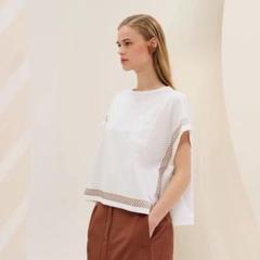 HERMES キモノスリーブ Tシャツ カルトゥッシュ Tシャツ キモノスリーブ 《カルトゥッシュ》 | Hermès