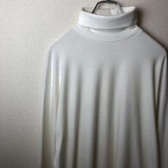 REI タートルネック 長袖Tシャツ ホワイト XL相当 ヴィンテージ