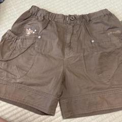 ponette ブラウンハーフパンツ L (160)