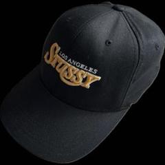 残像SSリンク” old stussy 刺繍ロゴ 6パネルキャップ
