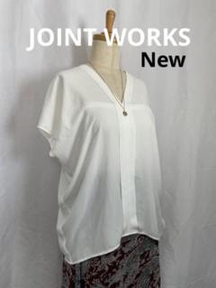 ♡新品♡ JOINT WORKS ホワイト Vネック 半袖シャツ