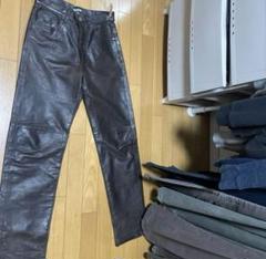 Paul Smith レザー パンツ 牛皮 バイカー ブラウン - メルカリ