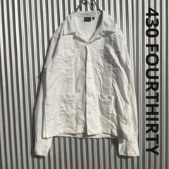 430 FOURTHIRTY フォーサーティー キューバシャツ 白 ホワイトのサムネイル