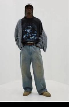 H&M super baggy スーパーバギー デニム アクネ似 32×30