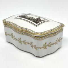 リチャードジノリ　イタリアンシーン　蓋付き小物入れ　ドッチァ窯　希少 リチャードジノリイタリアンシーン蓋付き小物入れドッチァ窯希少