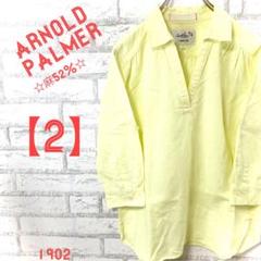 【ARNOLD PALMER】 ☆麻52%☆ ♥シャツ♥ 7分丈 傘ロゴ