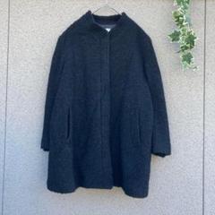 【BON CHECK】17B2♡ミドル丈トッパーコート 毛混合 国産品 黒