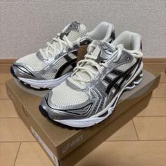 タグ付 ASICS GEL-KAYANO 14 Cream/Black 25cm