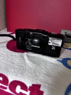 OLYMPUS フィルムカメラ XA2 A11 黒 OLYMPUS】 XA2 フィルムカメラ（分解整備済・フラッシュA11付属