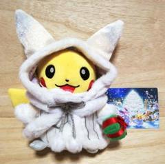 TOMY   ピカチュウ　クリスマス　サンタ　ぬいぐるみ クリスマスプレゼントにぴったり！ サンタのコスプレをした