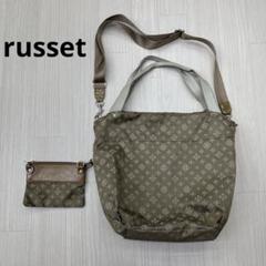 russet ラシット 総柄 2way ナイロン ショルダーバッグ