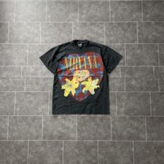 NIRVANA ニルヴァーナ ハートシェイプ s/s tee band Tシャツ