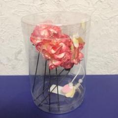 髪飾り 花 ヘアピン 3個