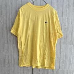 LACOSTE ラコステ【4】刺繍ロゴ入り Tシャツ イエロー 黄色
