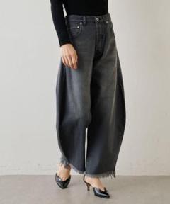 ウィムガゼット ラインカーブDENIM 38 ブラック 製品染め ウィムガゼット ラインカーブDENIM 38 ブラック 製品染め - メルカリ