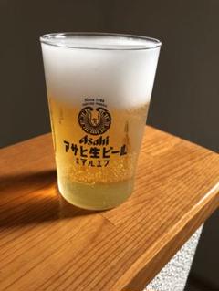 食品サンプル　お供え　アサヒビール　マルエフ　　水滴付き　※在庫1点のみ再販なし