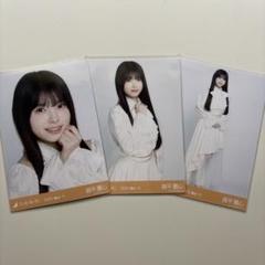 乃木坂46 6期生 森平麗心 生写真 私服 ビッグボウタイブラウス