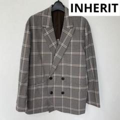 INHERIT テーラードジャケット チェック　ジャケット　セットアップのサムネイル