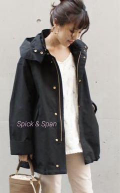 Spick and span黒フード付き マウンテンパーカー Spick & Span｜《WEB限定追加予約》撥水マウンテンパーカー