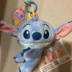 ラウンドワン　スティッチ カラフルアイス アクリルチャーム付き マスコット