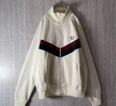 美品　フレッドペリー　刺繍ロゴ　スリーブライン　トラックトップ　L　ポルトガル製 人気】FRED PERRY フレッドペリー トラックジャケット ツイン