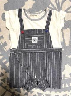 Si-Shi-Non ストライプロンパース　70センチ