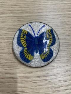 手作りブローチ＊黄色いちょうちょのブローチ つげ細工 ブローチ(蝶) 約6.5cm×4.5cm | 大分県日出町